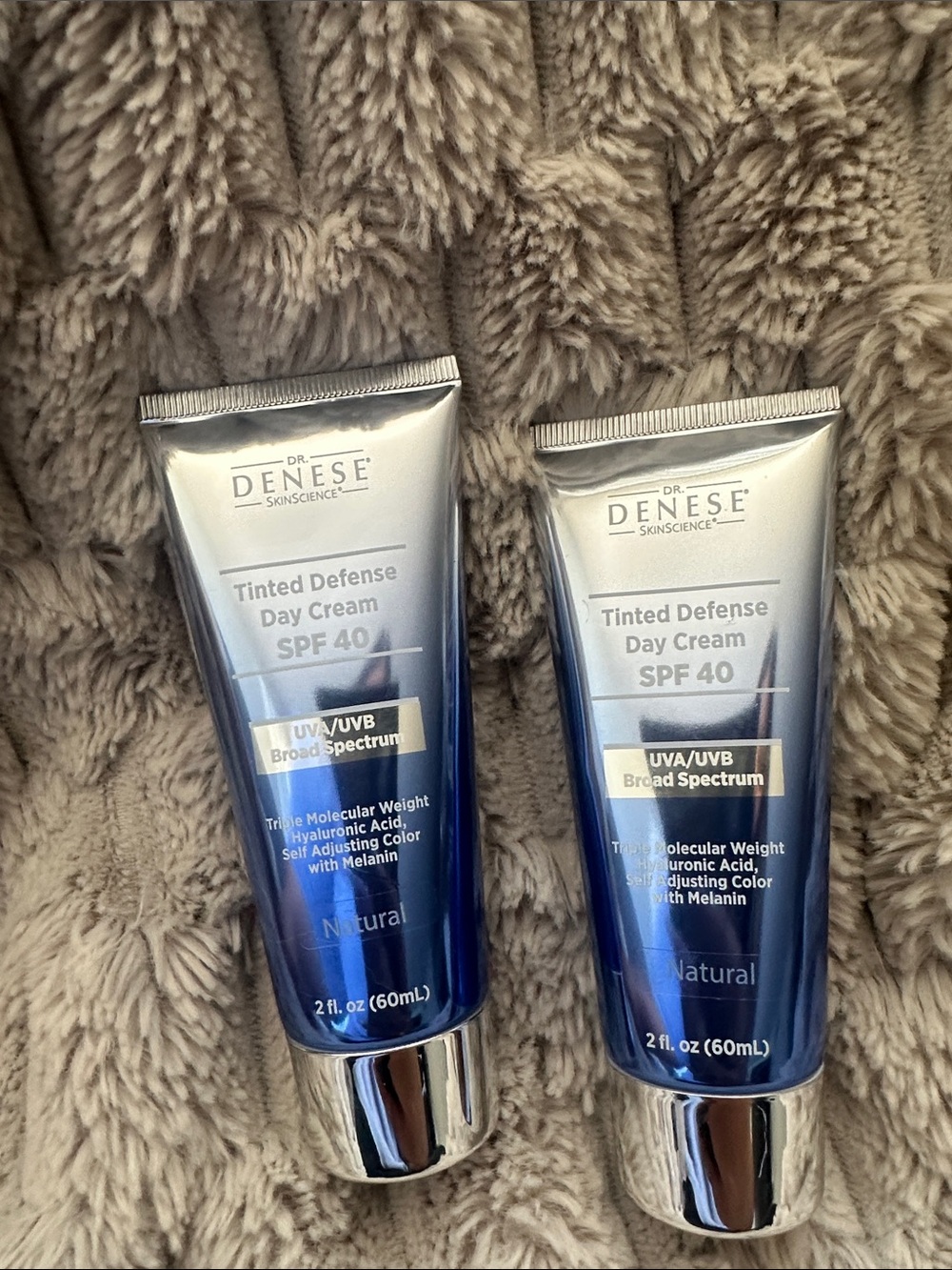 Bundle or 2 Dr. Denese - SPF 40 Tinted Defense Day Cream - natural